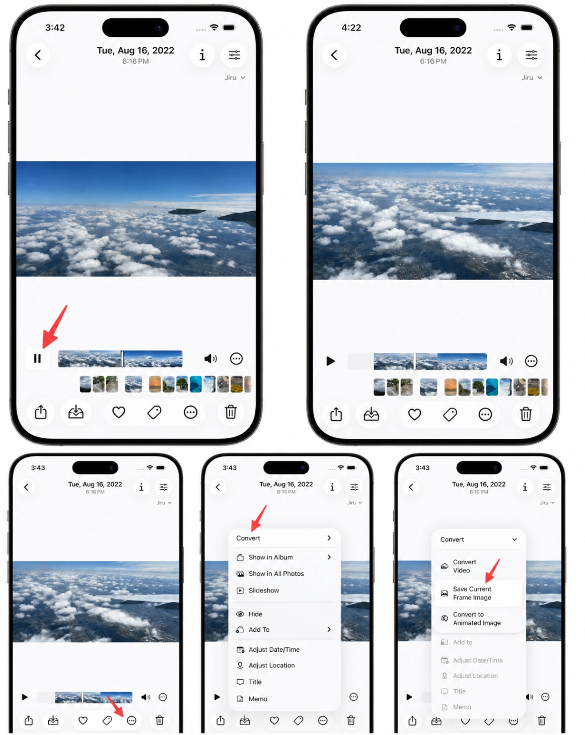How to extract an image from a video on iPhone&iPad using HashPhotos App